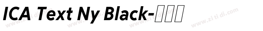 ICA Text Ny Black字体转换
